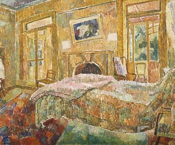Artwork Title: Interior with Verandah Doors