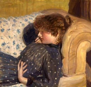 Artwork Title: Girl on a Sofa