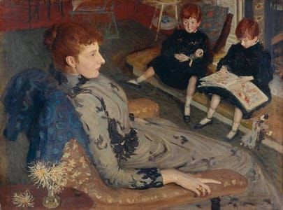 Artwork Title: Mrs Cyprian Williams and her Two Little Girls