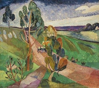 Artwork Title: Landscape at Pentecost (road and trees)
