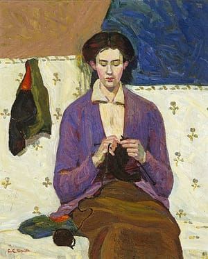 Artwork Title: The Knitter,