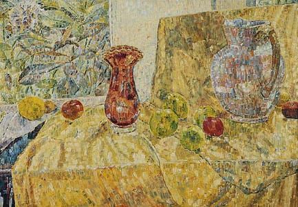 Artwork Title: Still Life with Red Vase