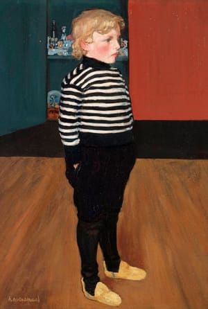 Artwork Title: Charles in a Striped Jersey