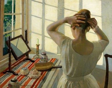 Artwork Title: At the Dressing Table