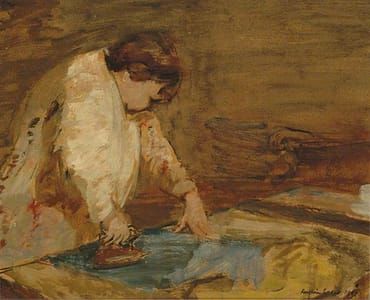 Artwork Title: Woman Ironing