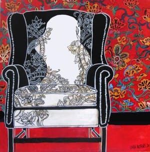 Artwork Title: Wingback Black & White