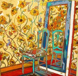 Artwork Title: Room with Mirror