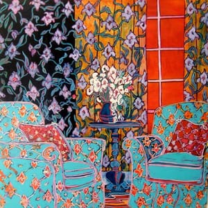 Artwork Title: Blue Easy Chairs