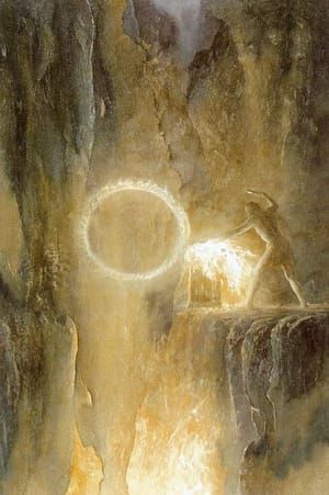 Artwork Title: Sauron Forges the One Ring