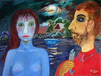 Artwork Title: Mermaid and Fisherman 2011