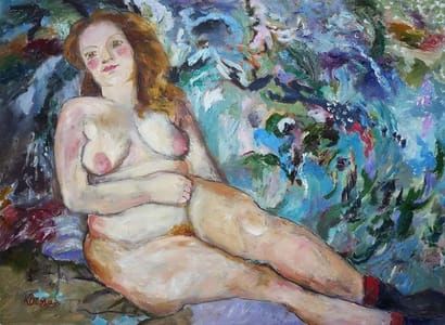 Artwork Title: Nude in Socks