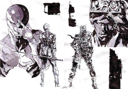 Artwork Title: MGS1 - Ninja & Snake