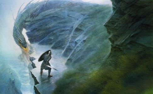 Artwork Title: Beowulf and the Dragon