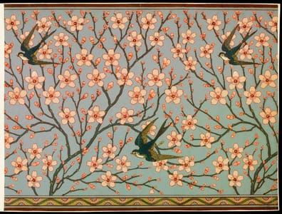 Artwork Title: Almond Blossom and Swallow