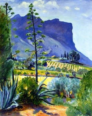 Artwork Title: The Aloes in Bloom, Cassis