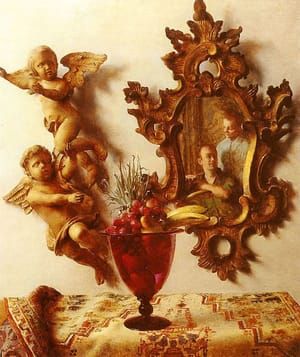 Artwork Title: Still Life with Angels (Self Portrait with Dora)