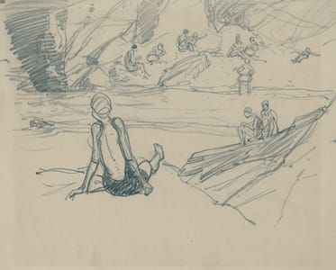 Artwork Title: Women on the Rocks, or Bathers