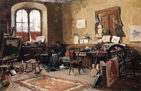 Artwork Title: Early Boston Studio