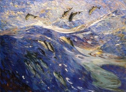 Artwork Title: Fantasy  (also known as Panel of the Sea # 1)