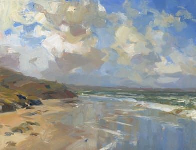 Artwork Title: Strand bij hoogwater  (Beach at High Tide)