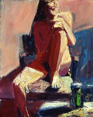 Artwork Title: Woman Reflecting