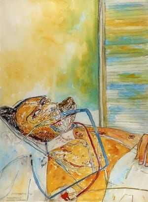 Artwork Title: Self-Portrait (Addenbrook's Hospital)