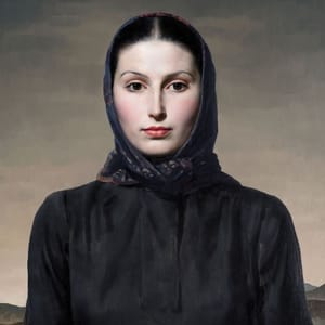 Artwork Title: Woman in Black