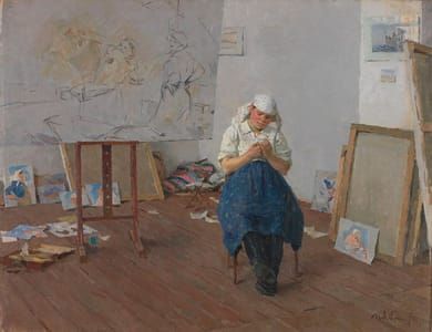 Artwork Title: Model in the Artist's Studio