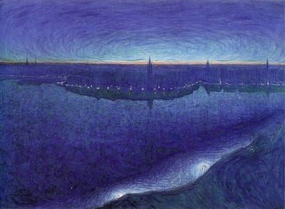 Artwork Title: Dawn over Riddarfjärden