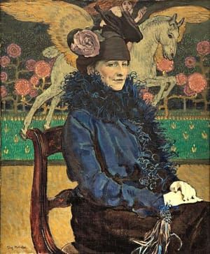 Artwork Title: Portrait of the Artist’s Wife with Pegasus