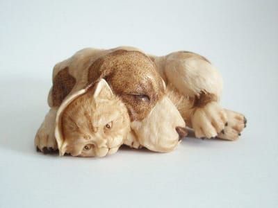 Artwork Title: Puppy and Kitten