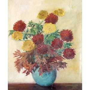 Artwork Title: Still Life with Chrysanthemums and Oak Leaves