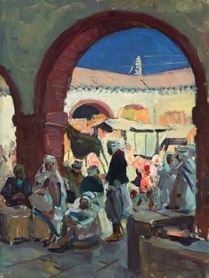 Artwork Title: Moroccan Courtyard