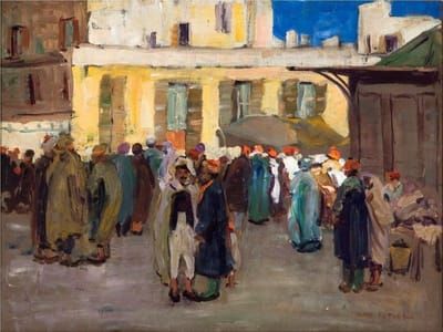 Artwork Title: Street Scene, Biskra