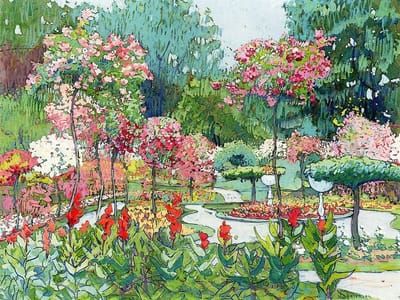 Artwork Title: Alice Delmar’s Rose Garden