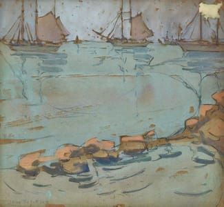Artwork Title: Ships Along the Coast