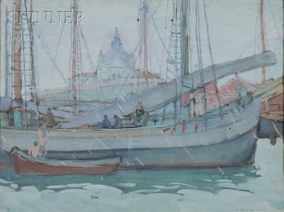 Artwork Title: Rainy Day, Venice