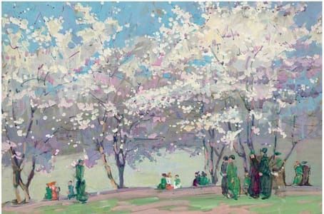 Artwork Title: Apple Orchard in Bloom