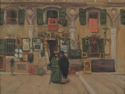 Artwork Title: Antiques Shop, Venice