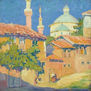 Artwork Title: Street in Broosa (Bursa), Turkey
