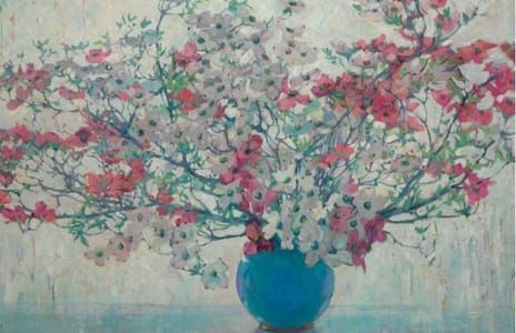 Artwork Title: White and Pink Dogwood