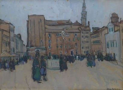 Artwork Title: Campo Santa Margherita, Venice