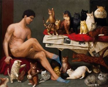 Artwork Title: Miller's Drudge and the Cat