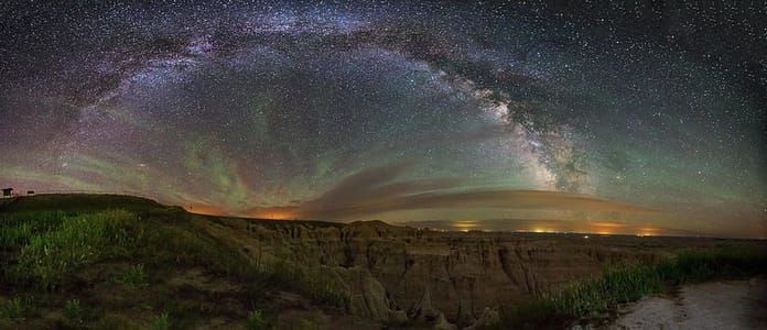 Artwork Title: Pinnacles Overlook At Night