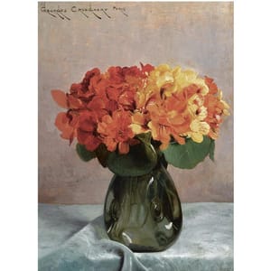 Artwork Title: A Flower Still Life with Indian Cress