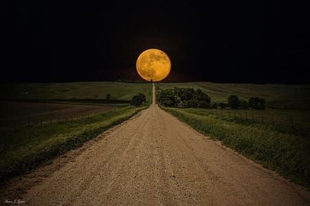 Artwork Title: Road To Nowhere- Supermoon