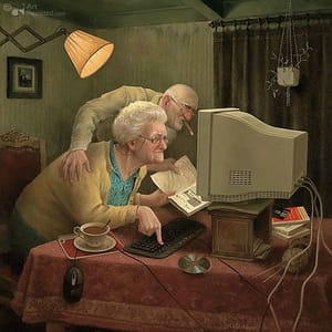 Artwork Title: Meegaan met de tijd 1 (Keeping Up with the Times 1)