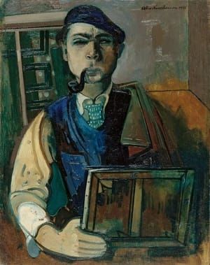 Artwork Title: Self Portrait with Stretcher