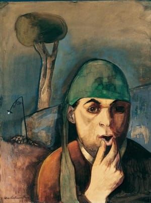 Artwork Title: Self-Portrait with Green Head Bandage II