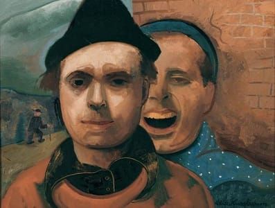Artwork Title: Self Portrait with Brother